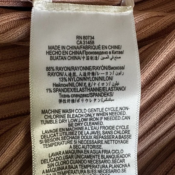 BCBGMAXAZRIA Pink Ribbed Sweater Dress - Picture 6 of 6